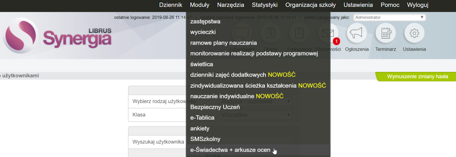Librus Synergia Zaloguj Synergia Librus Zaloguj E Dziennik Logowanie » e-Świadectwa